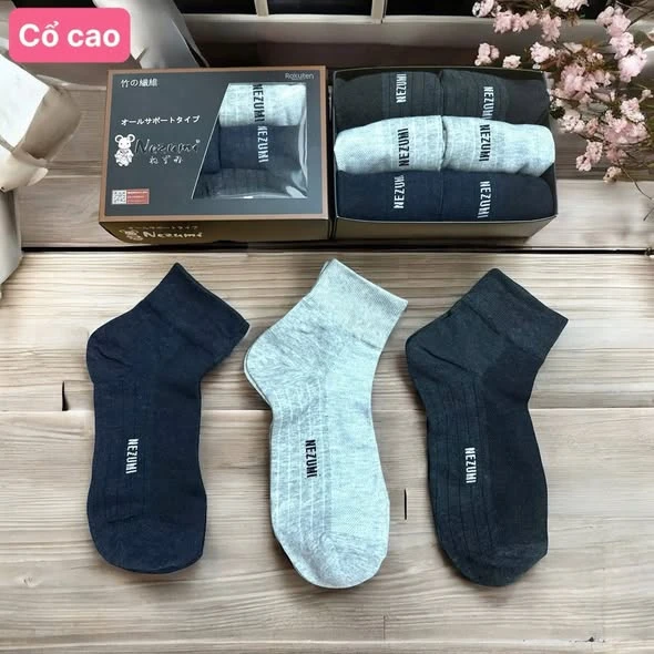 TẤT NEZUMI NHẬT BẢN (CỔ CAO) - SET 6 ĐÔI