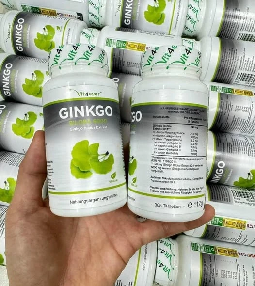 Thuốc bổ não GINKGO BILOBA 6000 VIT4EVER 365 viên