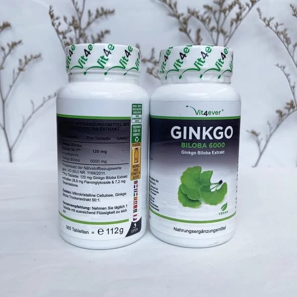 Thuốc bổ não GINKGO BILOBA 6000 VIT4EVER 365 viên