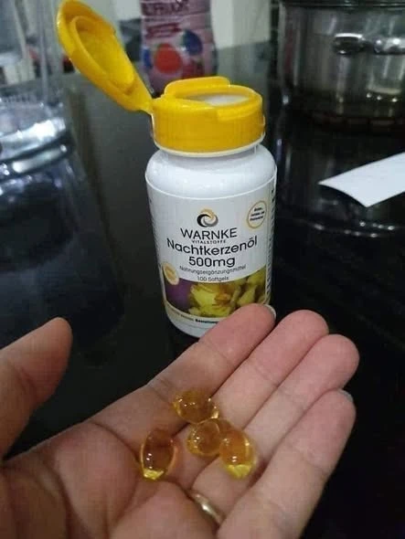 TINH DẦU HOA ANH THẢO Nachtkerzenöl 500 mg của Warnke 100 viên