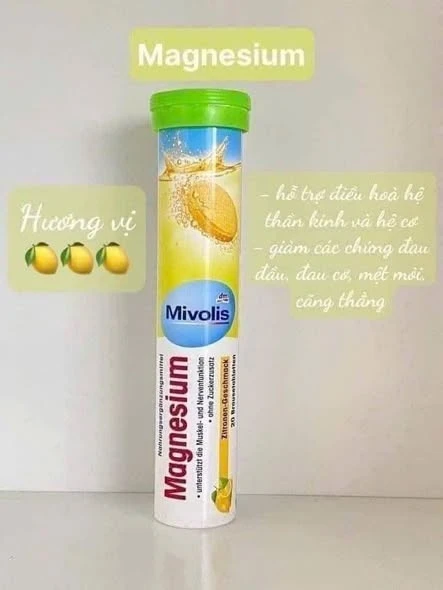 VIÊN SỦI MIVOLIS - BỔ SUNG VITAMIN & KHOÁNG CHẤT MỖI NGÀY (còn nắp trắng)