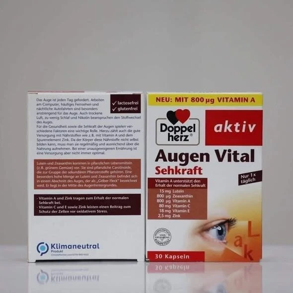 VIÊN UỐNG BỔ MẮT DOPPELHERZ AUGEN VITAL SEHKRAFT