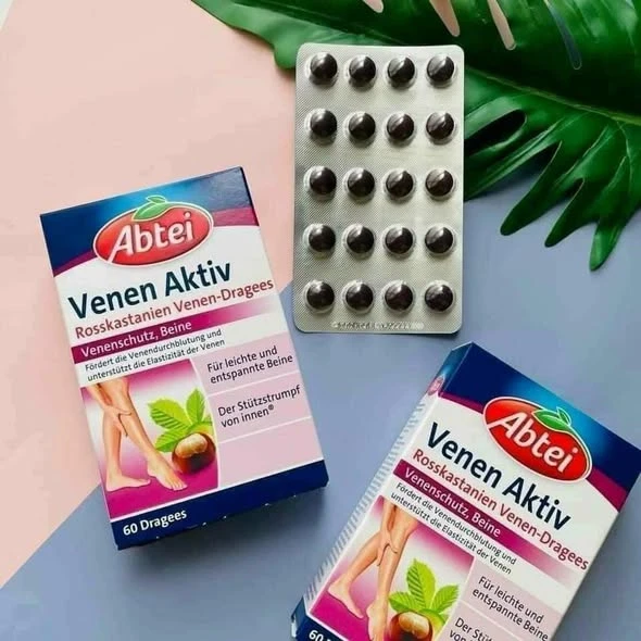 Viên uống chống Giãn Tĩnh Mạch Abtei Venen Aktiv, 60 Viên