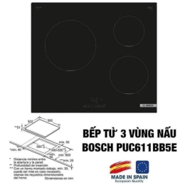 BẾP BOSCH PUC611BB5E - SERI 4 (3 vùng nấu)