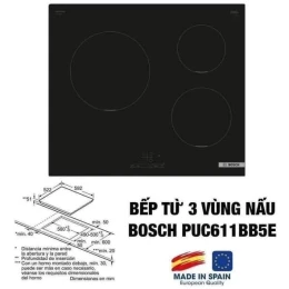 BẾP BOSCH PUC611BB5E - SERI 4 (3 vùng nấu)