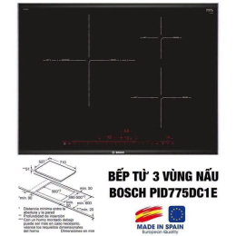 Bếp từ Bosch PID775DC1E serie 8 (3 vùng nấu)