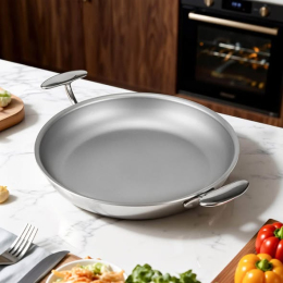 CHẢO O846 OYATTON INOX KHÔNG DÍNH VI ĐIỂM 30cm