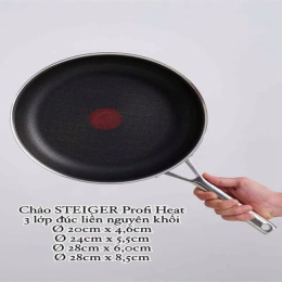 CHẢO XÀO CHỐNG DÍNH STEIGER PROFIHEAT 28CM WOK