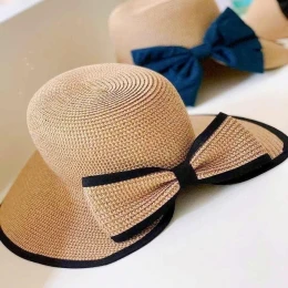 Mũ cói Chống Nắng chống tia UV (kèm túi đựng) 