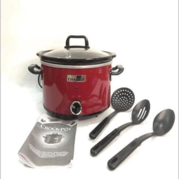 NỒI NẤU CHẬM CROCK POT đỏ 3.5L