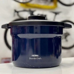 Nồi ủ Thermos Nhật 4,3L màu xanh navy