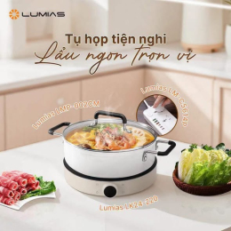 Set bếp từ đơn + nồi lẩu Lumias Korea (gồm 1 bếp+1 nồi)