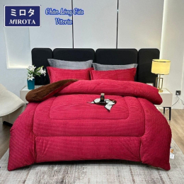 SIÊU PHẨM CHĂN LÔNG CỪU MIROTA DÒNG VICTORIA SỬ DỤNG CÔNG NGHỆ M-WARM Màu Đỏ
