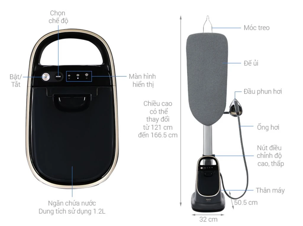 Bàn là cây Philips AIS8540/80