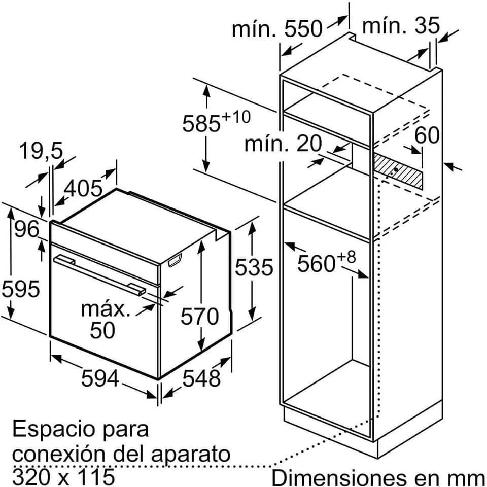LÒ NƯỚNG BOSCH HBA512BR0 - 71L