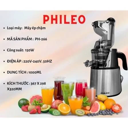Máy ép chậm Hàn - Phileo PH-266