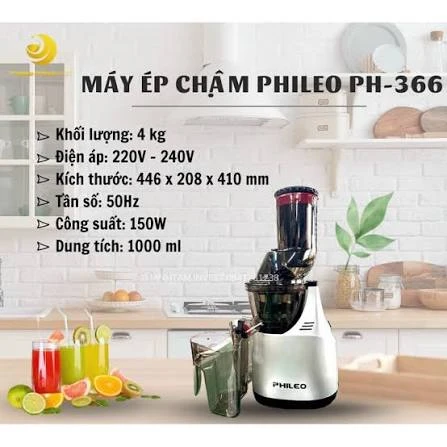 MÁY ÉP CHẬM PHILEO PH-366