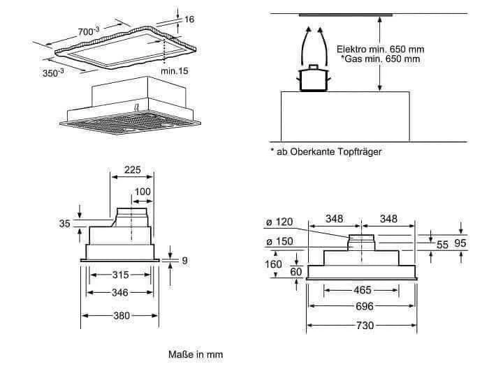 MÁY HÚT MÙI ÂM TỦ BOSCH DHL755BL