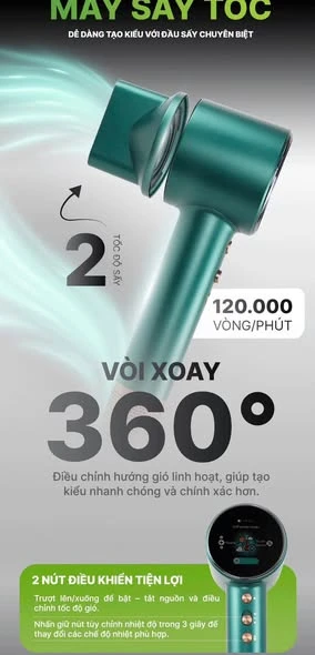 Máy sấy tóc Plasma Habibullet H9 Premium Vilisse