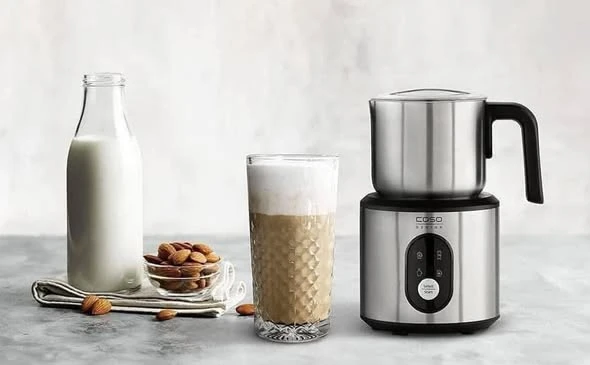 Máy Tạo Bọt Sữa Caso 1666 Crema & choco màu bạc