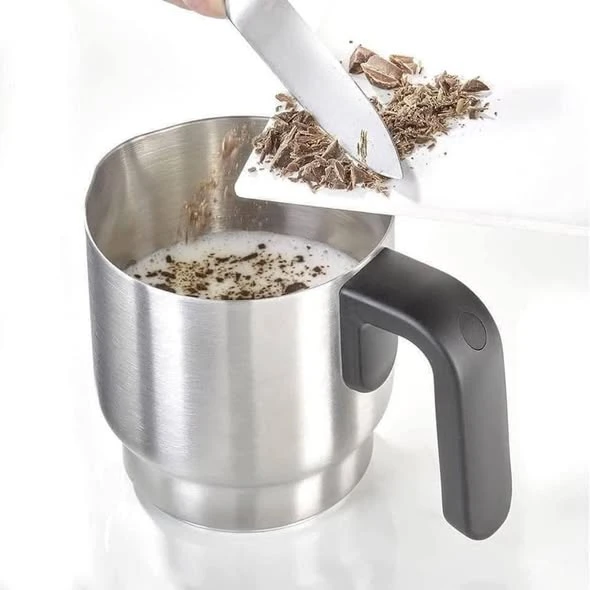 Máy Tạo Bọt Sữa Caso 1666 Crema & choco màu bạc