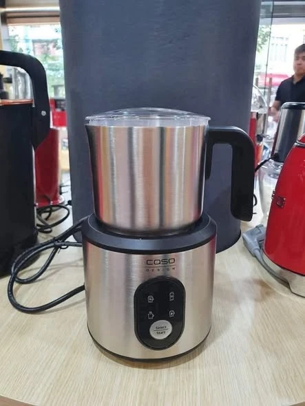 Máy Tạo Bọt Sữa Caso 1666 Crema & choco màu bạc