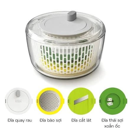 Rổ Quay Rau – Thái Lát Đa Năng Joseph Joseph Multi-Prep 4in1 (20154)