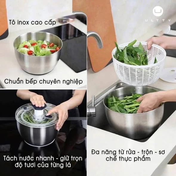 Rổ Quay Rau Cao Cấp ULTTY