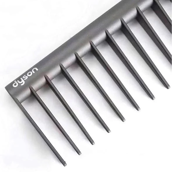 Set 2 lược Dyson (1 lược bàn chải bản to + 1 lược chải răng thưa (Đồng và xám)