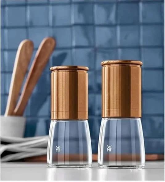 Set xay muối tiêu wmf nắp vàng gold