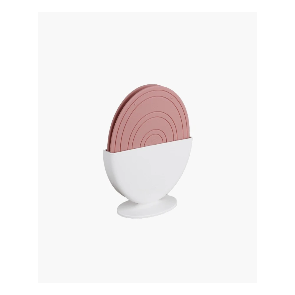 Bộ 2 miếng lót nồi silicone cao cấp SalleMa - Màu hồng phấn