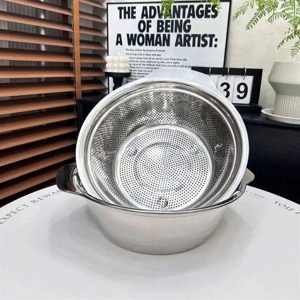 Bộ rổ chậu C403 CHOCKMEN 23cm, inox 18/10, model: LSL23CM