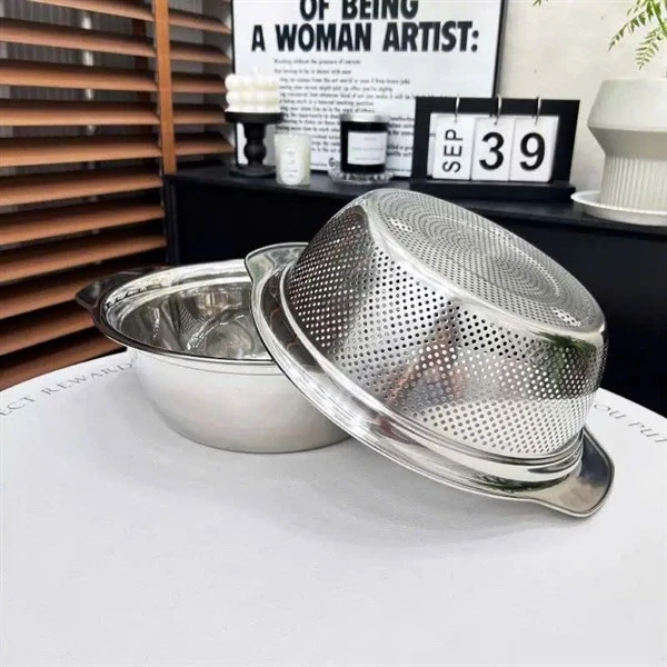 Bộ rổ chậu C403 CHOCKMEN 23cm, inox 18/10, model: LSL23CM