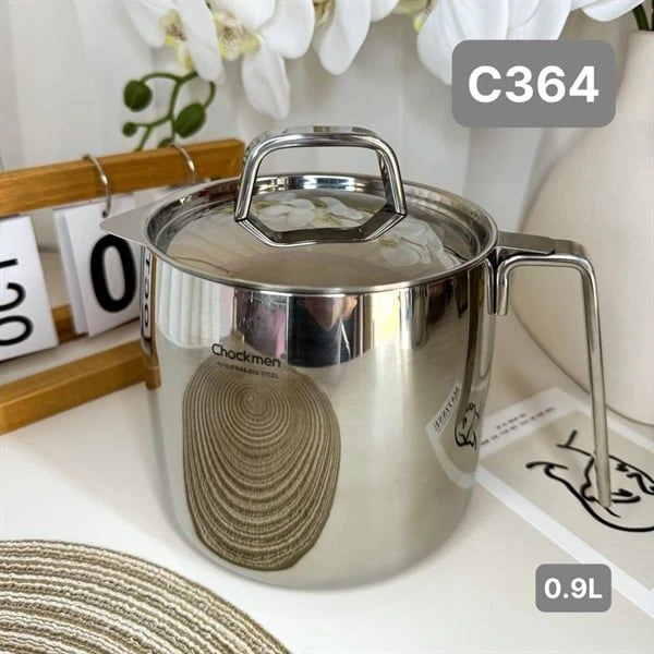 Ca lọc dầu C364 CHOCKMEN 900ml, inox 18/10, model: CKM-JYOP09