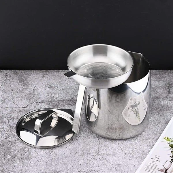 Ca lọc dầu C364 CHOCKMEN 900ml, inox 18/10, model: CKM-JYOP09