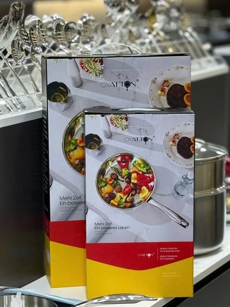 Chảo cạn O260 OYATTON vân golf 20cm, inox 18/10, model: OYT-JG260P20