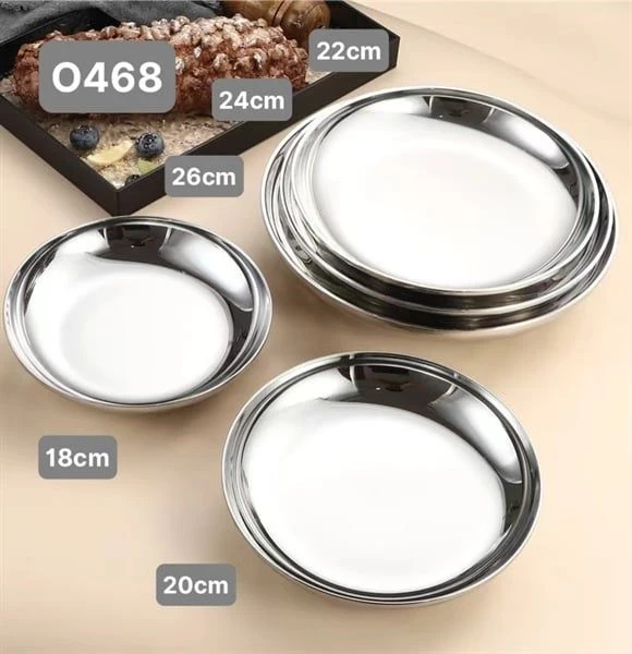 Đĩa O468-18 OYATTON Diamond 18cm, inox 18/10, model: OYT-DZ18P