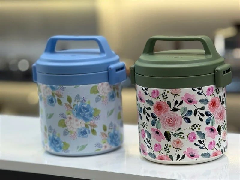 Hộp cơm giữ nhiệt O53-G OYATTON màu xanh lá 1700ml, inox 316, model: OYTF53-C170
