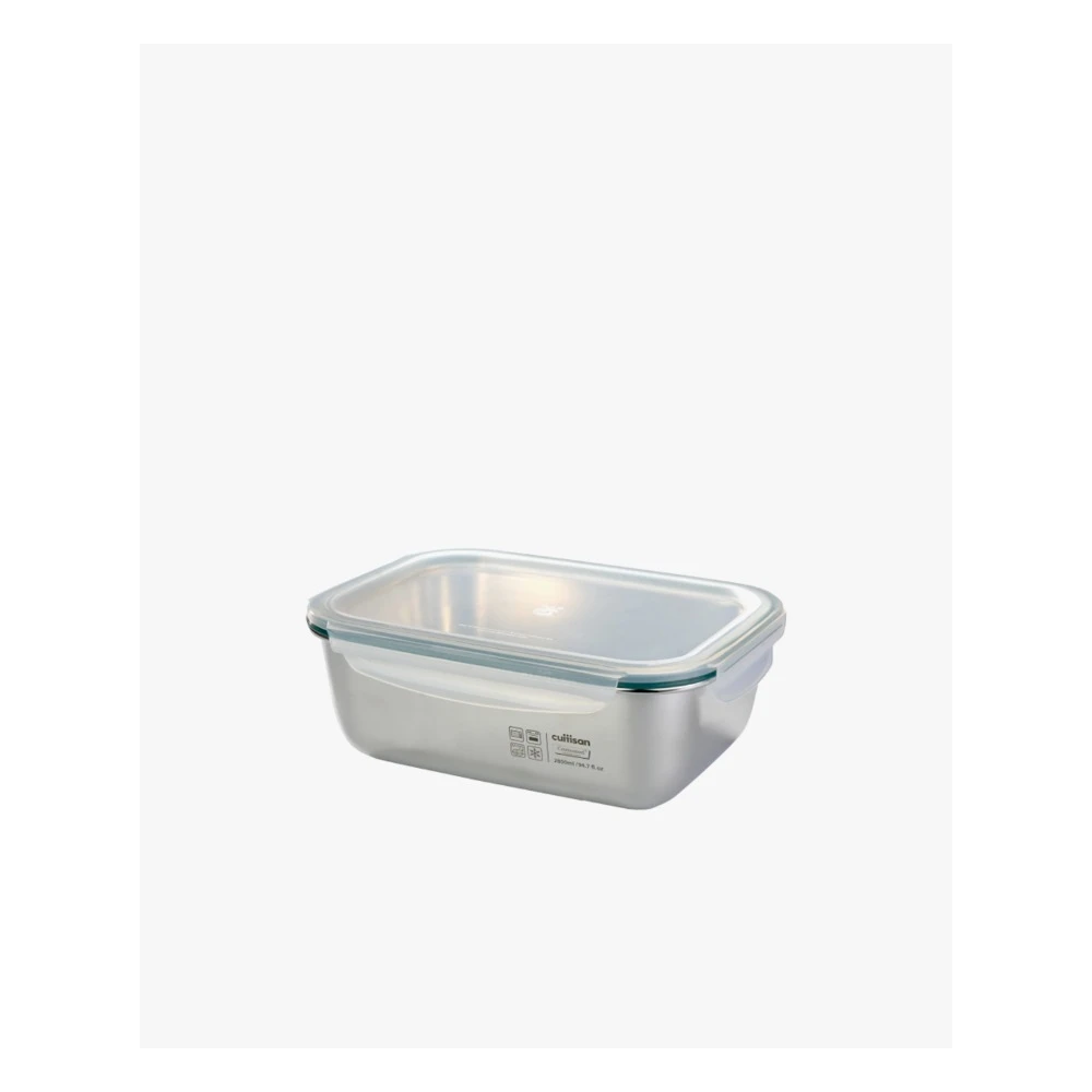 Hộp inox 304 cao cấp Cuitisan Simple 2800ml chữ nhật No.10 - EC7-PS10