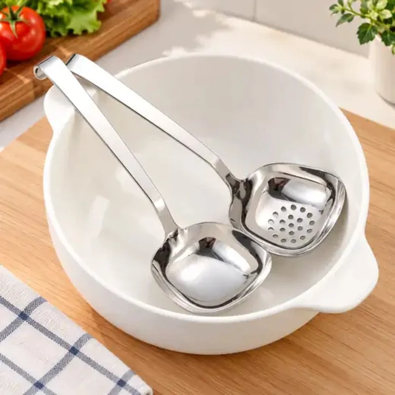Muôi lẩu vuông N485 22.3cm, inox 18/10, model: NK-AL485LS