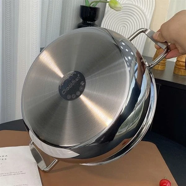Nồi lẩu lùn C226 CHOCKMEN 24cm, inox 18/10, model: CKM-ZY3L24T