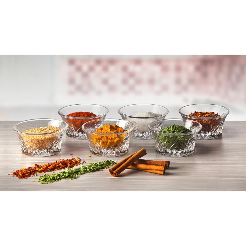 Set 6 bát chấm pha lê Dublin 59ml - 25590, kích thước 75x35mmH