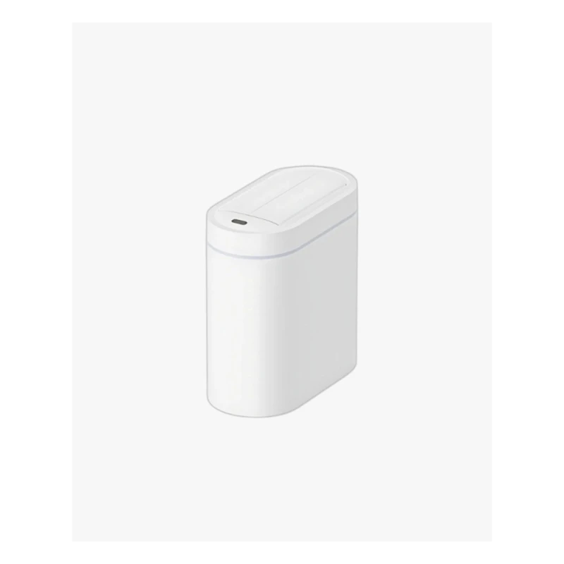 Thùng rác cảm biến Elpheco mở hai cánh oval 9L - Màu trắng - ELPH6731