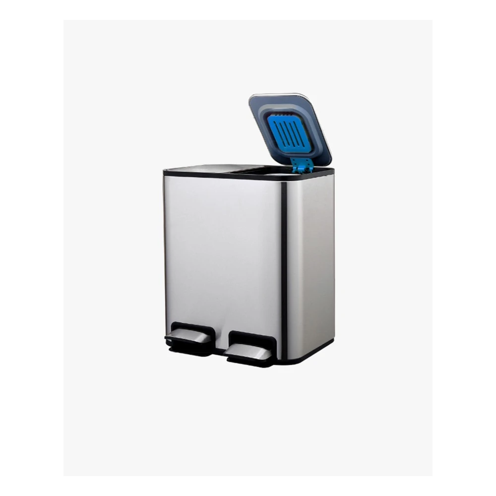 Thùng rác inox đạp chân đôi Elpheco, có 2 lõi 40L (20L + 20L) - ELPH7713