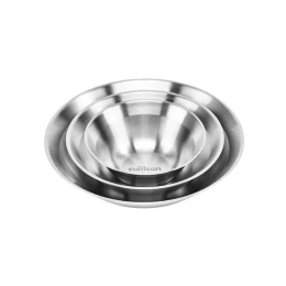 Bộ 3 Đĩa tròn inox cao cấp Cuitisan (13cm / 17cm / 21cm) - EC11-043S3