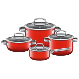 Bộ nồi 4 món WMF Fusiontec Mineral màu đỏ
