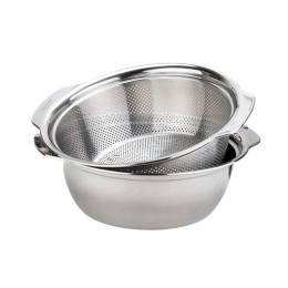 Bộ rổ chậu C404 CHOCKMEN 25cm, inox 18/10, model: LSL25CM