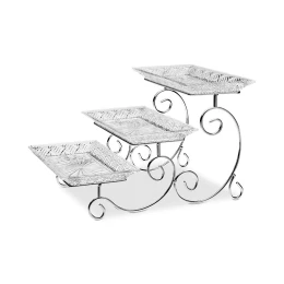 Khay pha lê chữ nhật ba tầng Dublin 11.4x21.3x32cm - 2004LP-3T