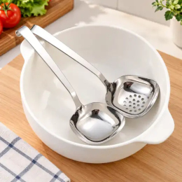 Muôi lẩu vuông N485 22.3cm, inox 18/10, model: NK-AL485LS
