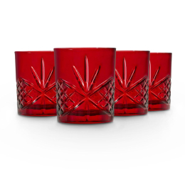 Set 4 cốc pha lê Dublin đỏ 325ml - 25663